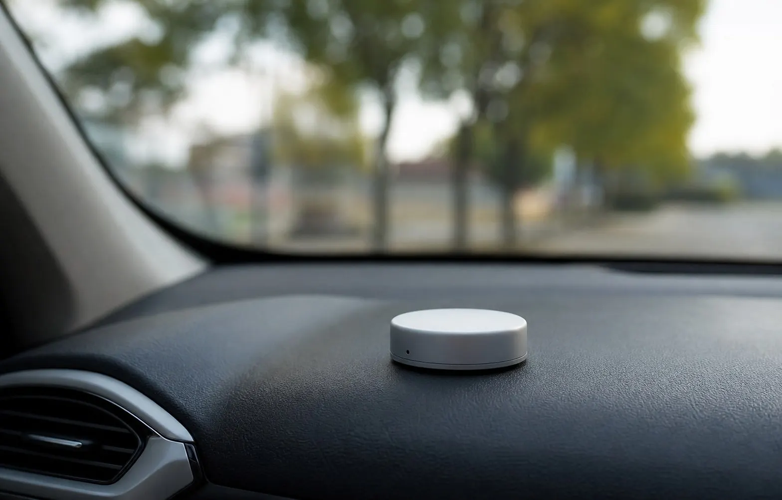 OdoQuill Beacon Konzept auf dem Armaturenbrett eines Autos